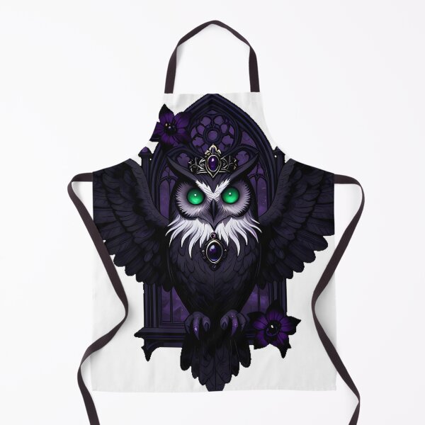 Item preview, Gothic Crested Owl Shadow Empress designed and sold by IllumeInk.