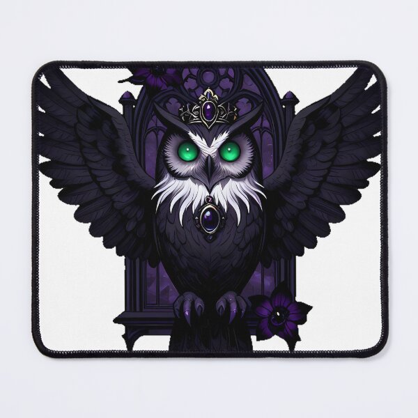 Item preview, Gothic Crested Owl Shadow Empress designed and sold by IllumeInk.