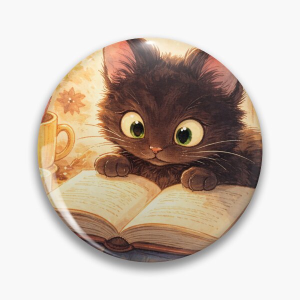 Item preview, Curious Bookworm Kitten designed and sold by TheUNQWorld.