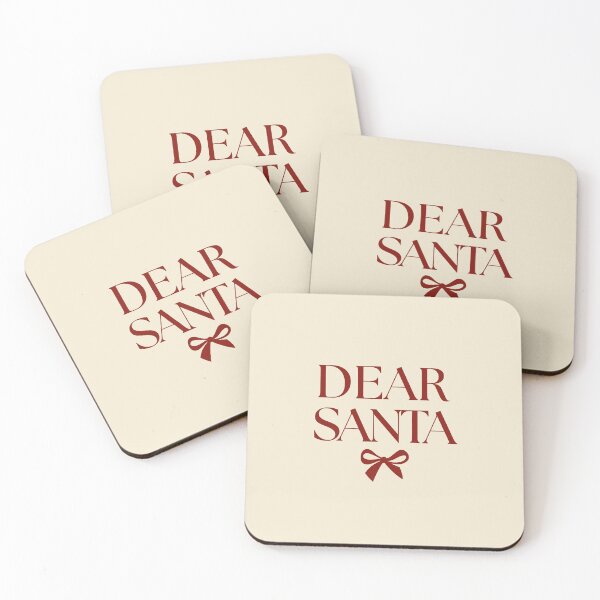 Item preview, Dear Santa Feminine Minimal Christmas Bow designed and sold by GemsAnatomy.