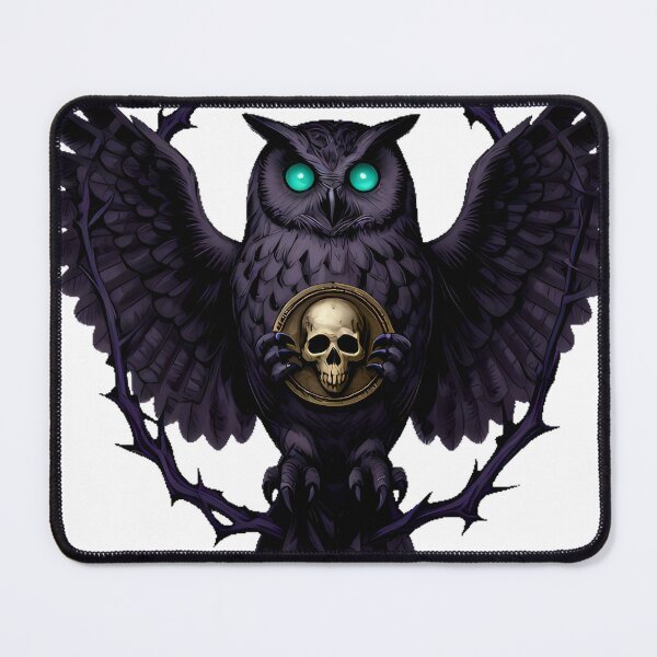 Item preview, Gothic Fish Owl Charon Sentinel designed and sold by IllumeInk.