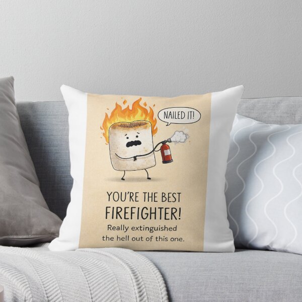 Item preview, Best Firefighter Appreciation with Fire Extinguisher Pun designed and sold by Aryabek.