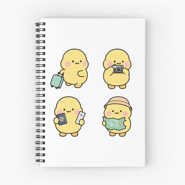 Item preview, Yellow Chick Travel Adventure – Cute Kawaii Cartoon designed and sold by Moffyuniverse.