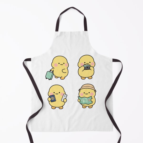Item preview, Yellow Chick Travel Adventure – Cute Kawaii Cartoon designed and sold by Moffyuniverse.