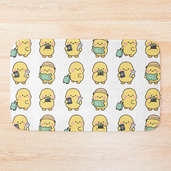 Item preview, Yellow Chick Travel Adventure – Cute Kawaii Cartoon designed and sold by Moffyuniverse.