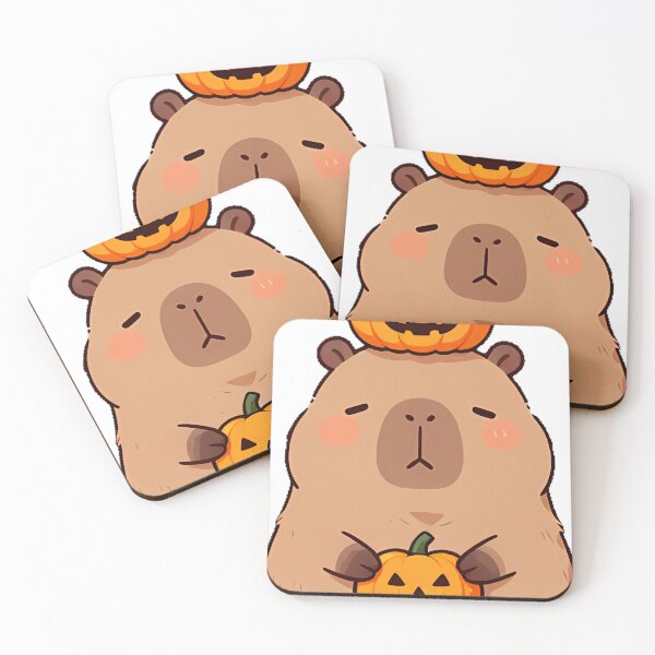 Item preview, Cute Capybara Pumpkin Hat Trick-or-Treat Icon designed and sold by pumsquare.
