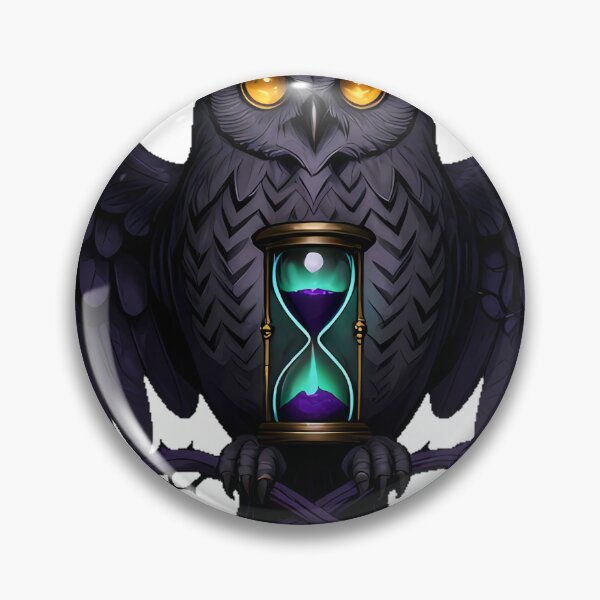 Item preview, Gothic Powerful Owl Hourglass Guardian designed and sold by IllumeInk.
