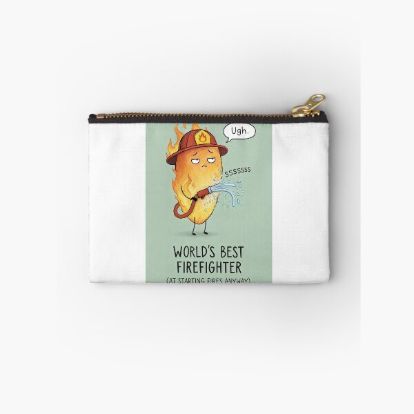 Item preview, World’s Best Firefighter with Fire Hose Workplace Humor designed and sold by Aryabek.