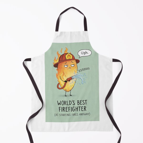 Item preview, World’s Best Firefighter with Fire Hose Workplace Humor designed and sold by Aryabek.