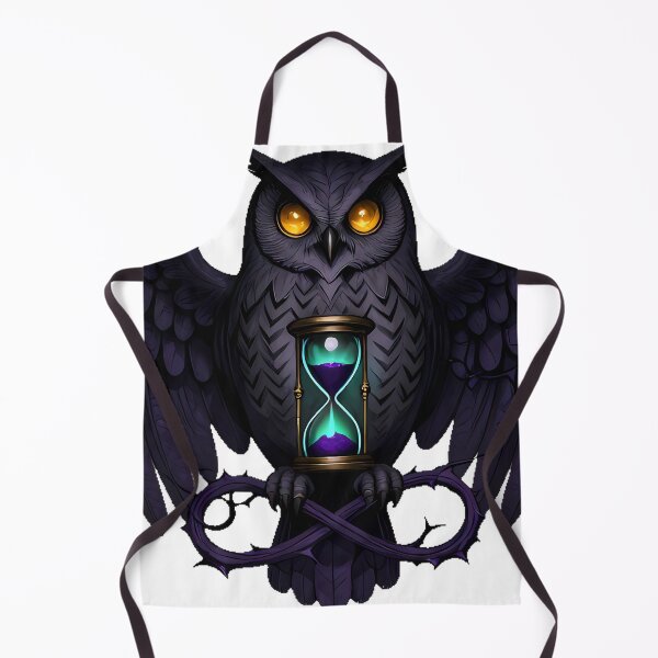 Item preview, Gothic Powerful Owl Hourglass Guardian designed and sold by IllumeInk.