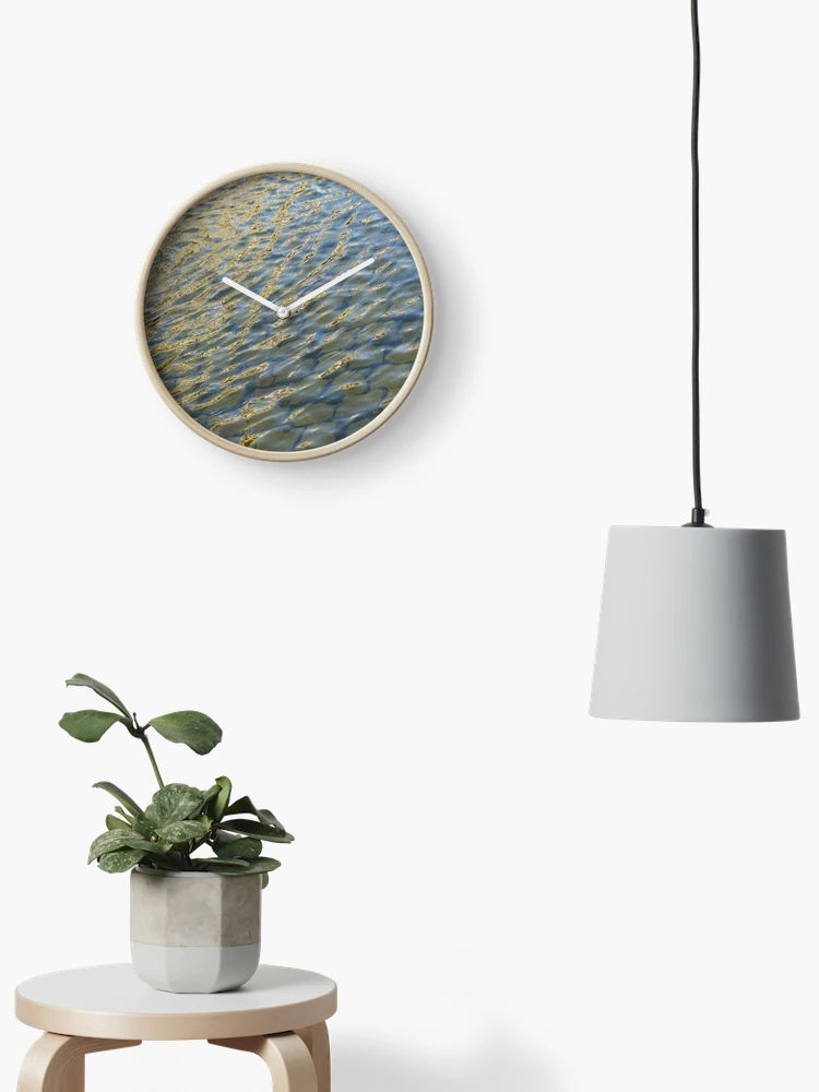 Thumbnail 2 of 4, Clock, Harmonious Fountain Reflections Ripple Movement designed and sold by Georgia Mizuleva.