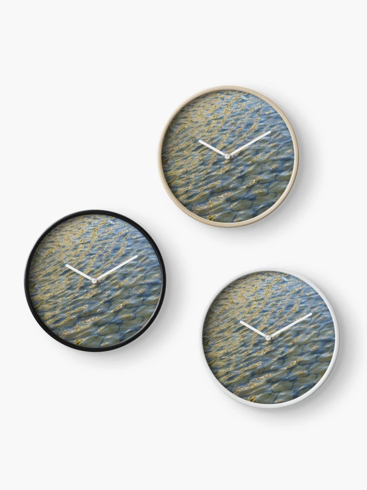 Thumbnail 3 of 4, Clock, Harmonious Fountain Reflections Ripple Movement designed and sold by Georgia Mizuleva.
