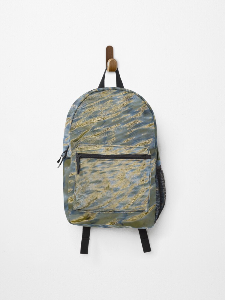 Thumbnail 1 of 3, Backpack, Harmonious Fountain Reflections Ripple Movement designed and sold by GeorgiaM.