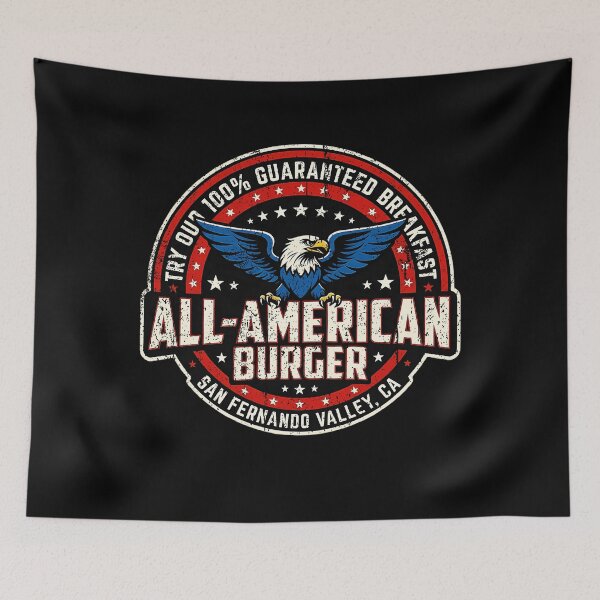 Item preview, All American Burger San Fernando Valley CA Vintage Diner Logo designed and sold by YasuoShop.