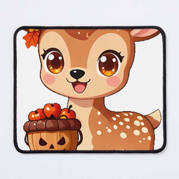 Item preview, Cute Baby Deer Fawn Flower Antler Trick-or-Treat Icon designed and sold by pumsquare.