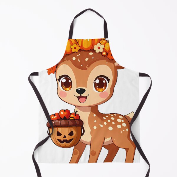 Item preview, Cute Baby Deer Fawn Flower Antler Trick-or-Treat Icon designed and sold by pumsquare.