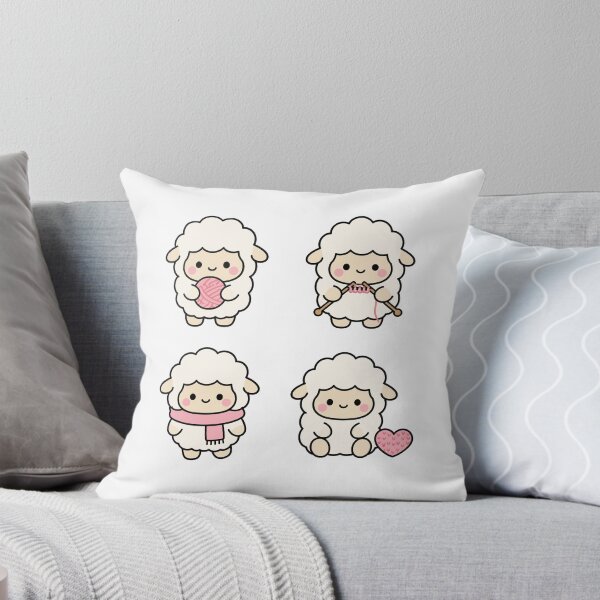 Artikelvorschau, Niedliches Schaf mit Herzen – Niedlicher Kawaii-Cartoon entworfen und verkauft von Moffyuniverse.