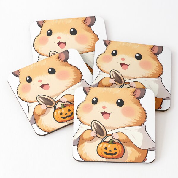Item preview, Cute Hamster Ghost Poncho Sunflower Seed Candy Icon designed and sold by pumsquare.