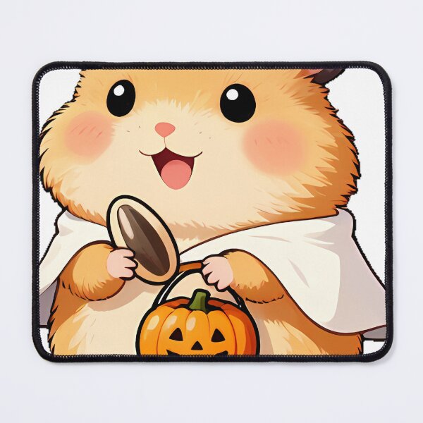 Item preview, Cute Hamster Ghost Poncho Sunflower Seed Candy Icon designed and sold by pumsquare.
