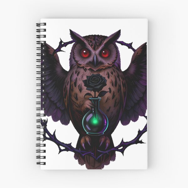Item preview, Gothic Mottled Owl Black Rose Alchemist designed and sold by IllumeInk.