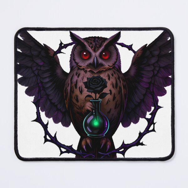 Item preview, Gothic Mottled Owl Black Rose Alchemist designed and sold by IllumeInk.