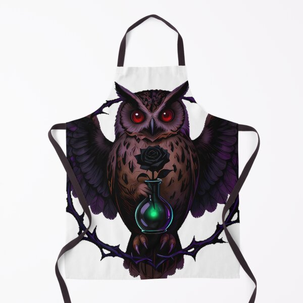 Item preview, Gothic Mottled Owl Black Rose Alchemist designed and sold by IllumeInk.