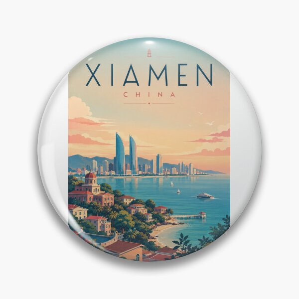 Item preview, Xiamen China — Coastal Skyline and Island Waterfront designed and sold by Aryabek.