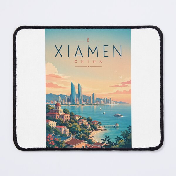 Item preview, Xiamen China — Coastal Skyline and Island Waterfront designed and sold by Aryabek.