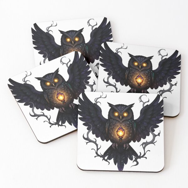 Item preview, Gothic Sooty Owl Ember Weaver designed and sold by IllumeInk.