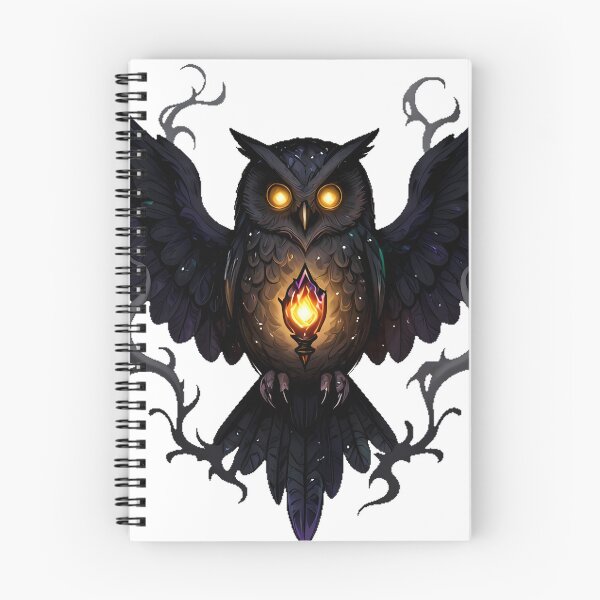 Item preview, Gothic Sooty Owl Ember Weaver designed and sold by IllumeInk.