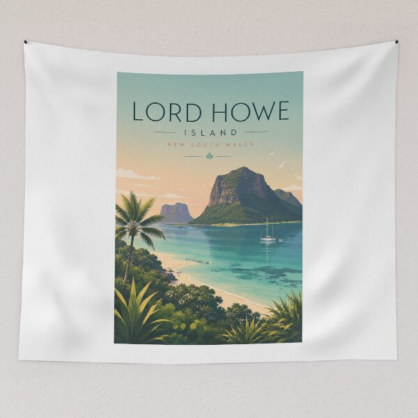 Item preview, Lord Howe Island — New South Wales Lagoon and Mountains designed and sold by Aryabek.