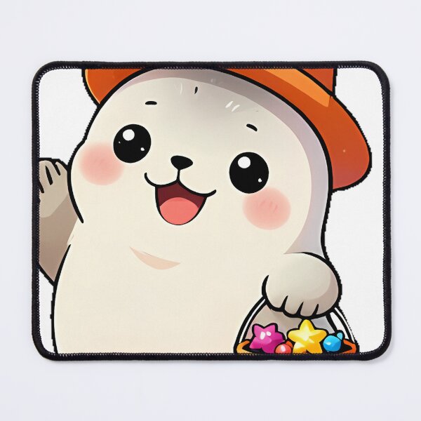 Item preview, Cute Baby Seal Starfish Hat Trick-or-Treat Icon designed and sold by pumsquare.