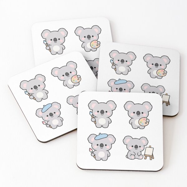 Item preview, Koala Artist Painting – Cute Kawaii Cartoon designed and sold by Moffyuniverse.