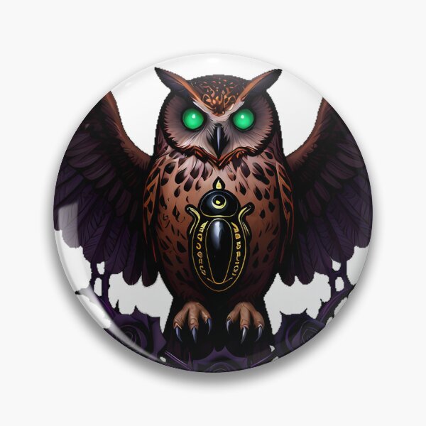 Item preview, Gothic Bay Owl Onyx Scarab Keeper designed and sold by IllumeInk.