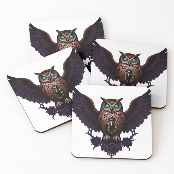 Item preview, Gothic Bay Owl Onyx Scarab Keeper designed and sold by IllumeInk.