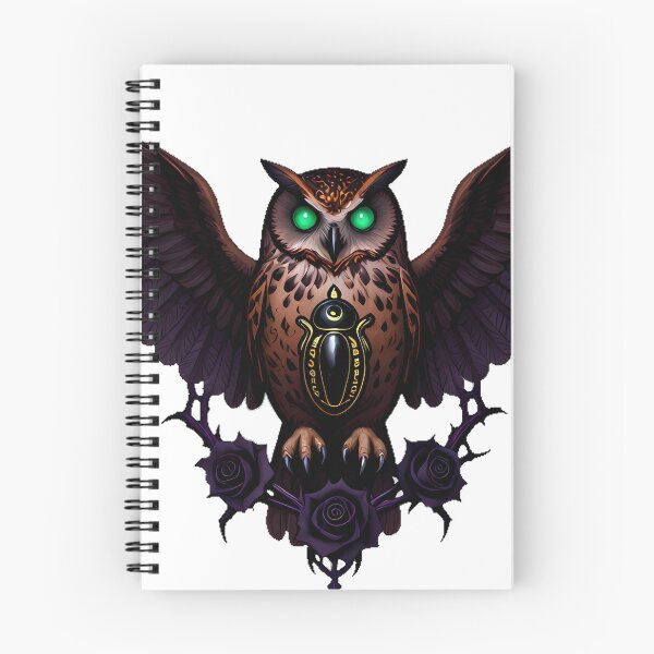 Item preview, Gothic Bay Owl Onyx Scarab Keeper designed and sold by IllumeInk.