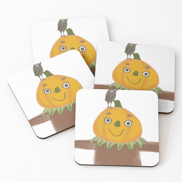 Item preview, Fall Friends Cute Scarecrow Pumpkin Head Autumn designed and sold by yute-kiuy-fr.