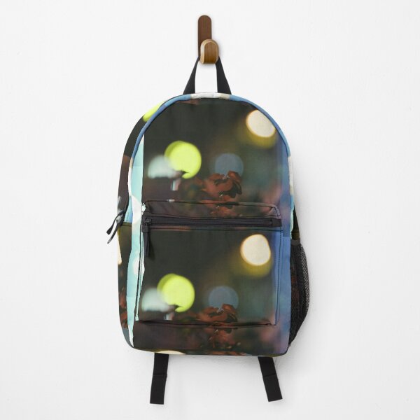 Item preview, Tiny Red Blossoms Against Glowing City Night Lights designed and sold by MerriliGueneve.