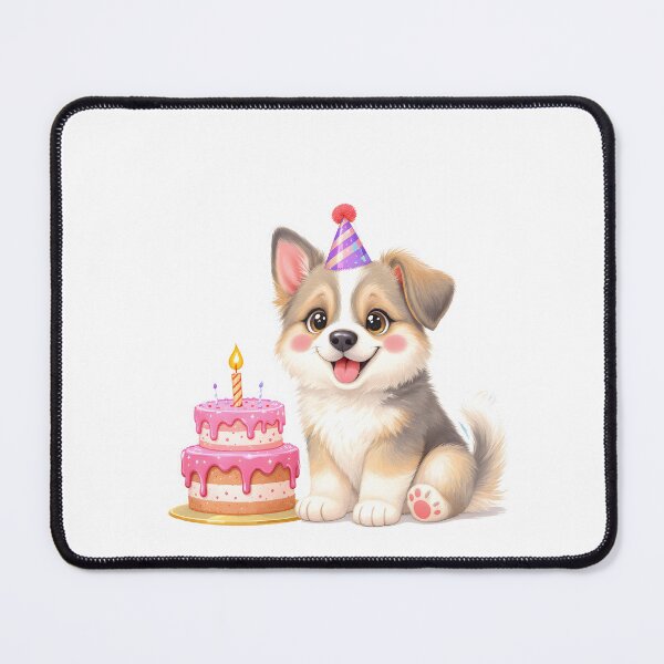 Item preview, Cute Birthday German Shepherd Puppy Art designed and sold by Kedspicedesign.