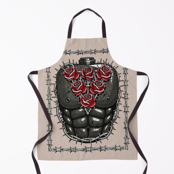Item preview, Gothic Spiked Torso Red Roses Barbed Art designed and sold by Romgora.