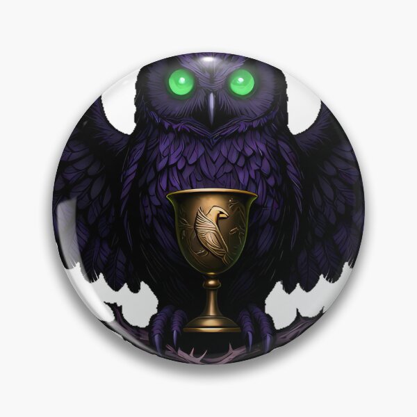 Item preview, Gothic Whiskered Owl Witch Chalice designed and sold by IllumeInk.