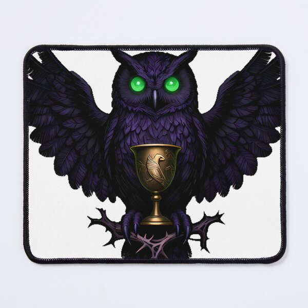 Item preview, Gothic Whiskered Owl Witch Chalice designed and sold by IllumeInk.