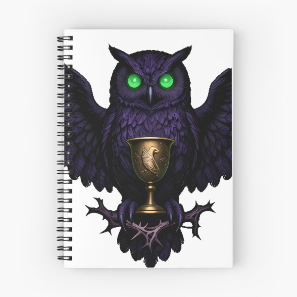 Item preview, Gothic Whiskered Owl Witch Chalice designed and sold by IllumeInk.