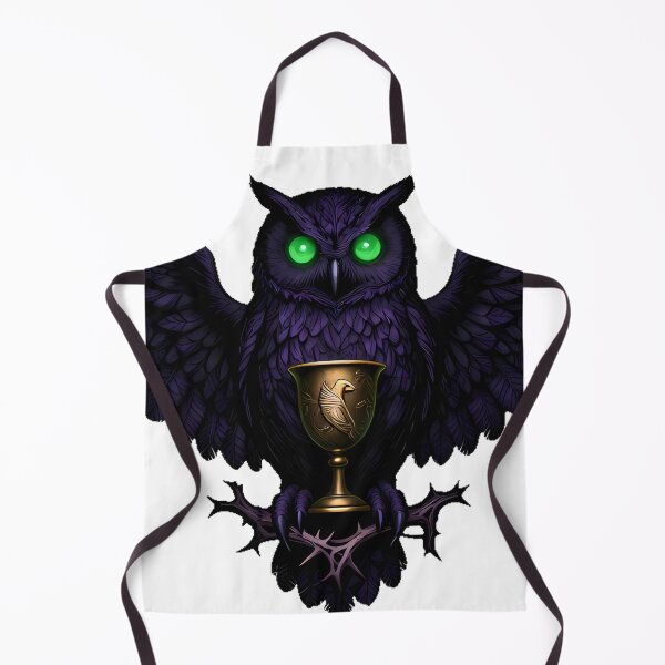 Item preview, Gothic Whiskered Owl Witch Chalice designed and sold by IllumeInk.