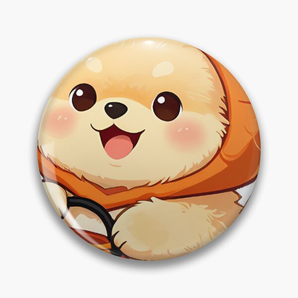 Item preview, Cute Pomeranian Puppy Lion Mane Trick-or-Treat Icon designed and sold by pumsquare.