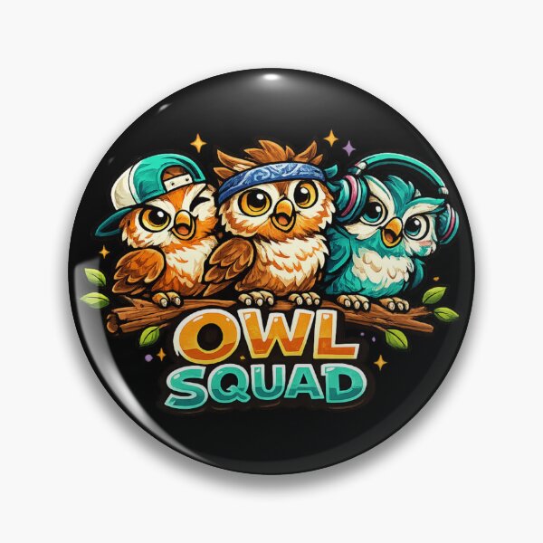 Item preview, Owl Squad – Cool Owl Team Design designed and sold by ArtisticHeart21.