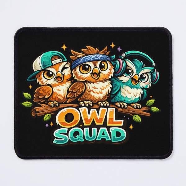 Item preview, Owl Squad – Cool Owl Team Design designed and sold by ArtisticHeart21.