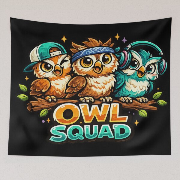 Item preview, Owl Squad – Cool Owl Team Design designed and sold by ArtisticHeart21.