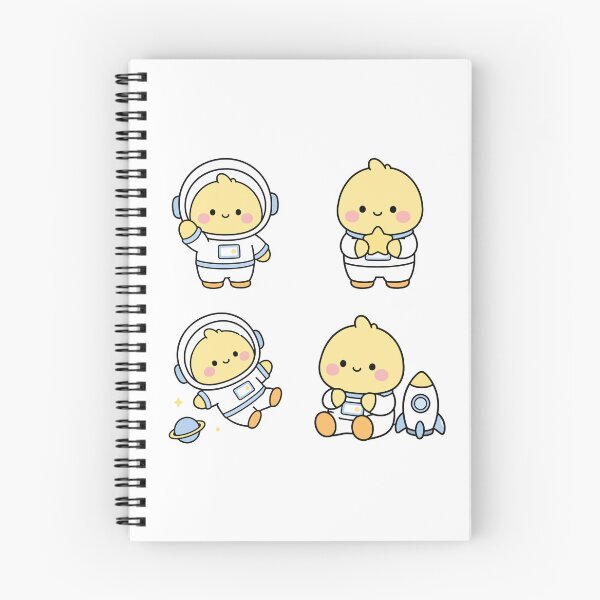 Item preview, Yellow Chick Astronaut – Cute Kawaii Cartoon designed and sold by Moffyuniverse.