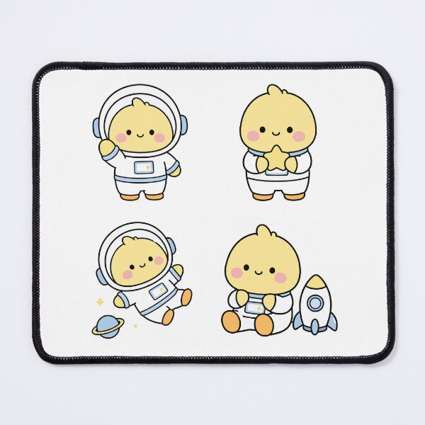 Item preview, Yellow Chick Astronaut – Cute Kawaii Cartoon designed and sold by Moffyuniverse.
